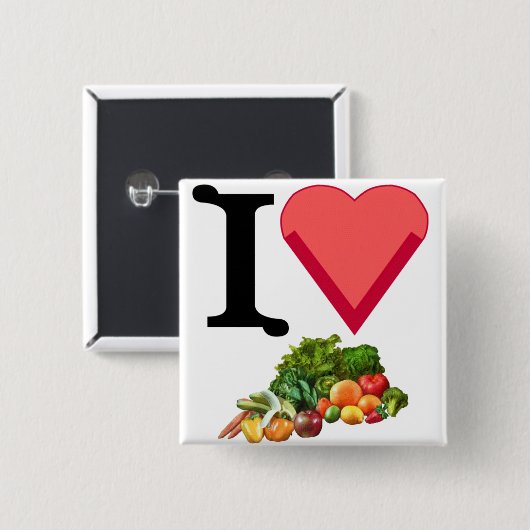 Veggie-Button Button (Vorne & Hinten)