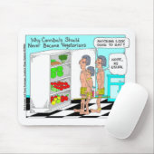 Veggie Cannibals Funny Offbeat Cartoon Geschenke Mousepad (Mit Mouse)