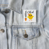 Veggie Chick Button (Beispiel)