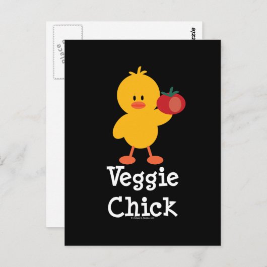 Veggie Chick Postcard Postkarte (Vorne/Hinten)