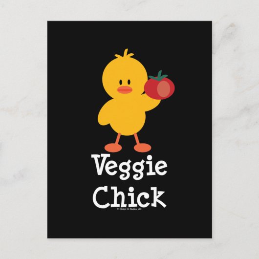 Veggie Chick Postcard Postkarte (Vorderseite)