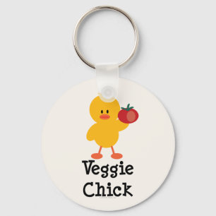 Veggie Chick Schlüsselkette Schlüsselanhänger