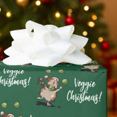 Veggie Christmas! Cute Guinea Pig Juggling Sprouts Geschenkpapier