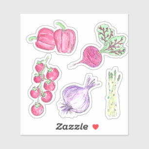 Veggie-Cut Vinyl Sticker