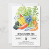 Veggie Delight Birthday Einladung (Vorderseite)