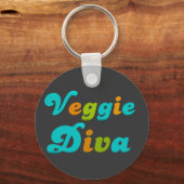 Veggie Diva Schlüsselanhänger (Vorderseite)