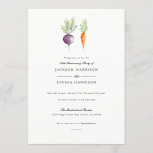 Veggie Duo   Jubiläumsveranstaltung für Wasserfarb Einladung