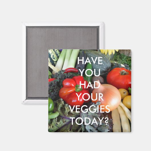 Veggie Erinnerung Magnet (Vorderseite/Rückseite)