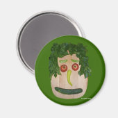 Veggie Face Magnet (Vorderseite/Rückseite)