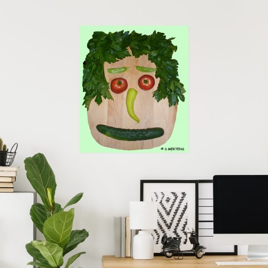 Veggie Face Poster (Heimbüro)