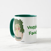 Veggie Face Tasse (Vorderseite Links)