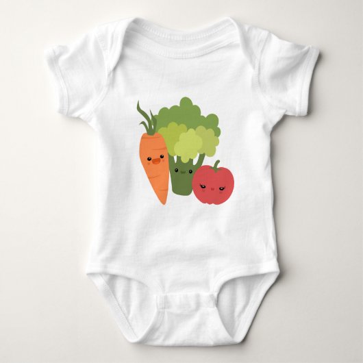 Veggie-Freunde Baby Strampler (Vorderseite)