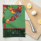Veggie-Friedenszeichen Küchentuch (Viertel Falte)