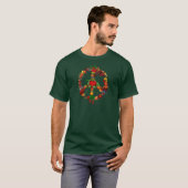 Veggie-Friedenszeichen T-Shirt (Vorne ganz)
