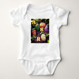 Veggie Friends Adventure Baby Bodysuit. Baby Strampler