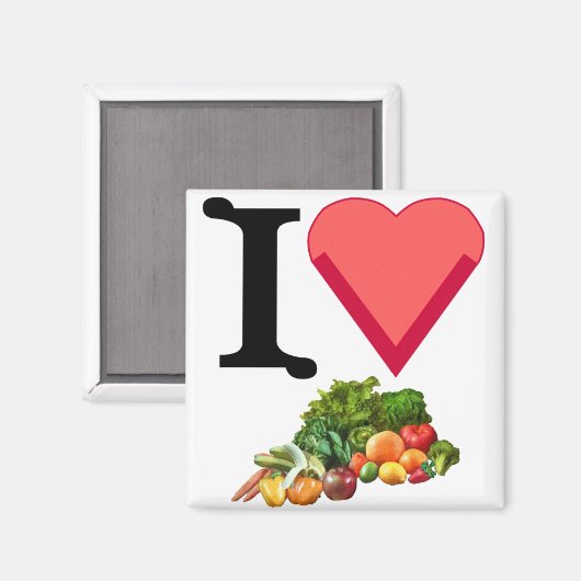 Veggie & Frucht Magnet (Vorderseite/Rückseite)