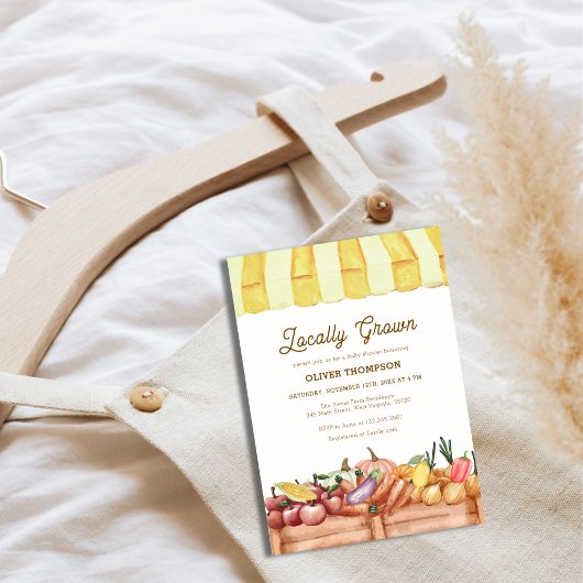 Veggie Fruits Baby Shower Einladung