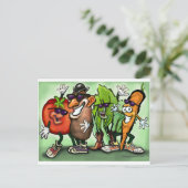 Veggie Gang Postkarte (Stehend Vorderseite)