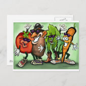 Veggie Gang Postkarte (Vorne/Hinten)