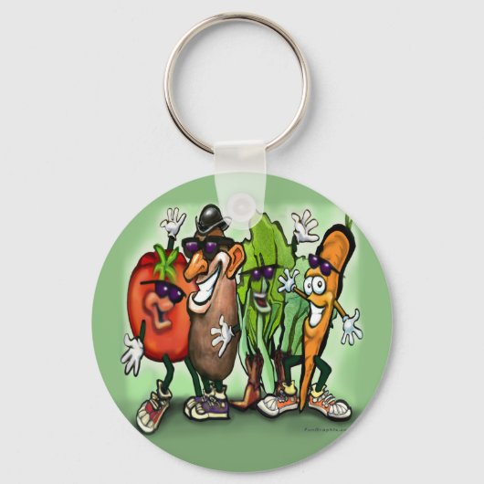 Veggie Gang Schlüsselanhänger (Vorderseite)