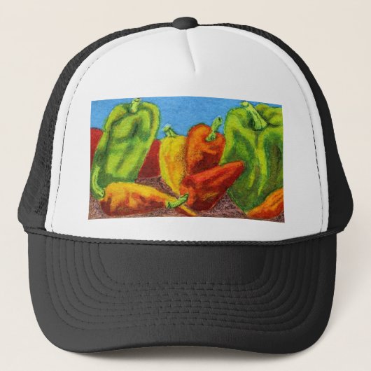 Veggie Garden Hat Truckerkappe (Vorderseite)