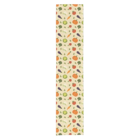 Veggie Garden Table Farmhouse Style Kurzer Tischläufer (Vorderseite)