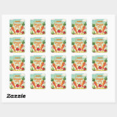 Veggie Gastgeschenk Stickers (Blatt)