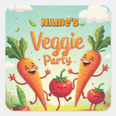 Veggie Gastgeschenk Stickers (Vorderseite)