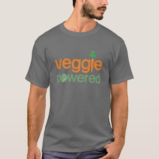 Veggie-Gemüse angetriebener Vegetarier T-Shirt (Vorderseite)