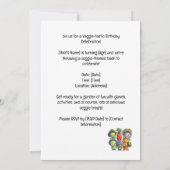 Veggie Gemüse vegetarische Aufwertung Einladung (Rückseite)