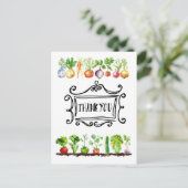 Veggie Gemüse vegetarische Aufwertung Postkarte (Stehend Vorderseite)