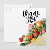 Veggie Gemüse vegetarische Aufwertung Postkarte (Vorne/Hinten)