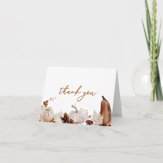 Veggie Grown Baby Shower Danke Karte (Vorderseite)