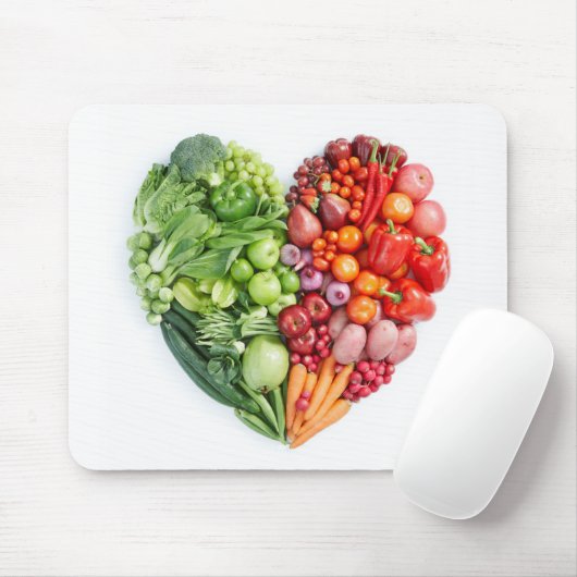 Veggie-Herz Mousepad (Mit Mouse)