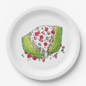 Veggie Iceberg Lettuce Wedge Salad Food Feinschmec Pappteller (Vorderseite)