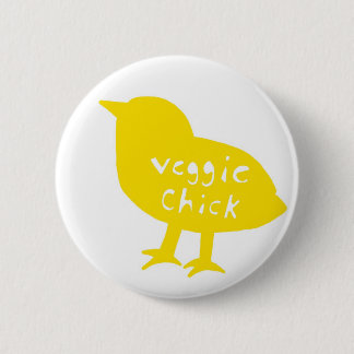 Veggie-Küken-Knopf (Gelb) Button