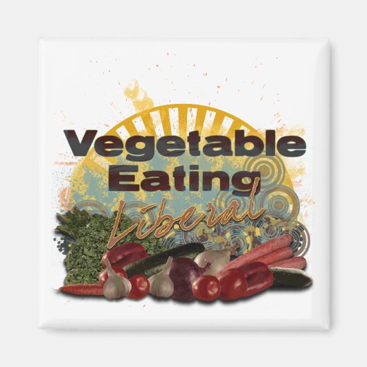 Veggie Liberal Magnet (Vorne)