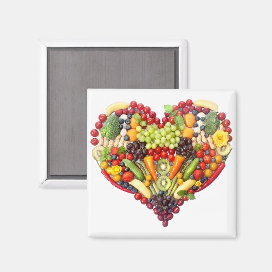 Veggie-Liebe Magnet (Vorderseite/Rückseite)