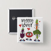 Veggie-Liebhaber Button (Vorne & Hinten)