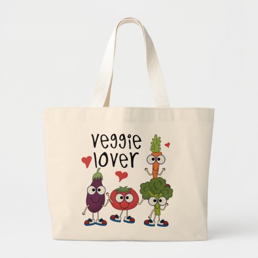 Veggie-Liebhaber Jumbo Stoffbeutel (Vorne)
