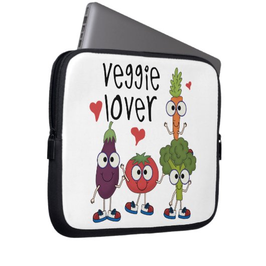 Veggie-Liebhaber Laptopschutzhülle (Vorne Rechts)