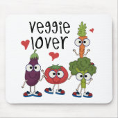 Veggie-Liebhaber Mousepad (Vorne)