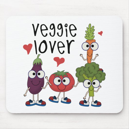 Veggie-Liebhaber Mousepad (Vorne)