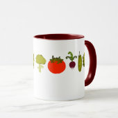 Veggie-Liebhaber-Tasse Tasse (VorderseiteRechts)