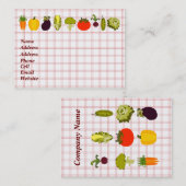 Veggie-Liebhaber-Visitenkarte Visitenkarte (Vorne/Hinten)