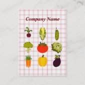 Veggie-Liebhaber-Visitenkarte Visitenkarte (Rückseite)