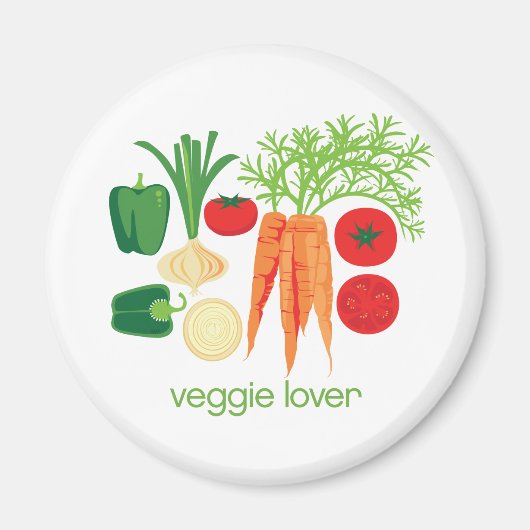 Veggie Lover Gemischtes frisches Gemüse Magnet (Vorne)