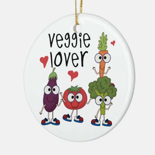 Veggie Lover Keramikornament (Links)
