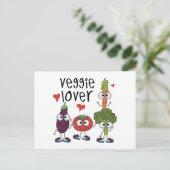 Veggie Lover Postkarte (Stehend Vorderseite)