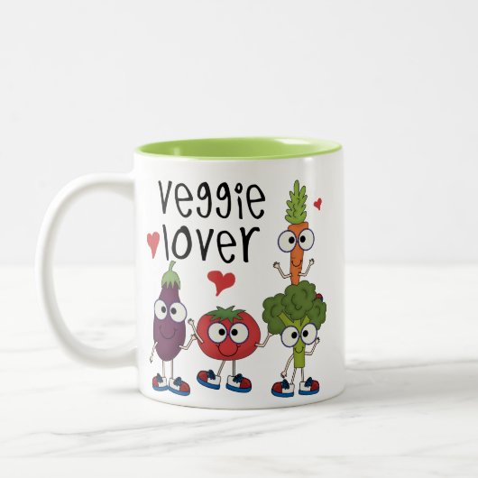 Veggie Lover Zweifarbige Tasse (Links)